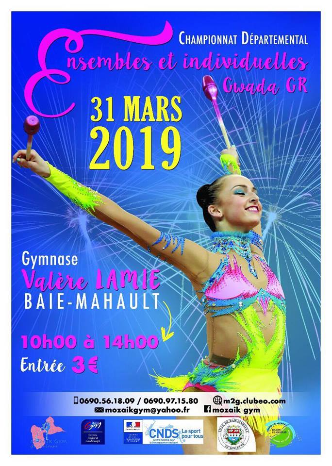 Championnat départemental – Gymnastique de Guadeloupe – 31 Mars