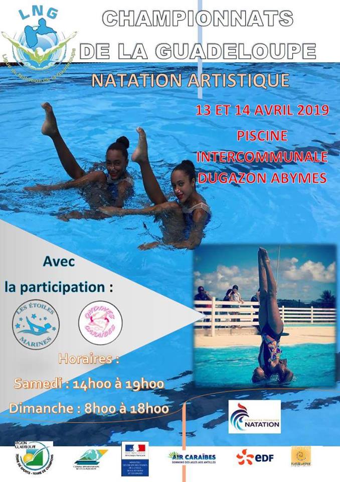 Championnats De La Guadeloupe Natation Artistique – 13 et 14 Avril