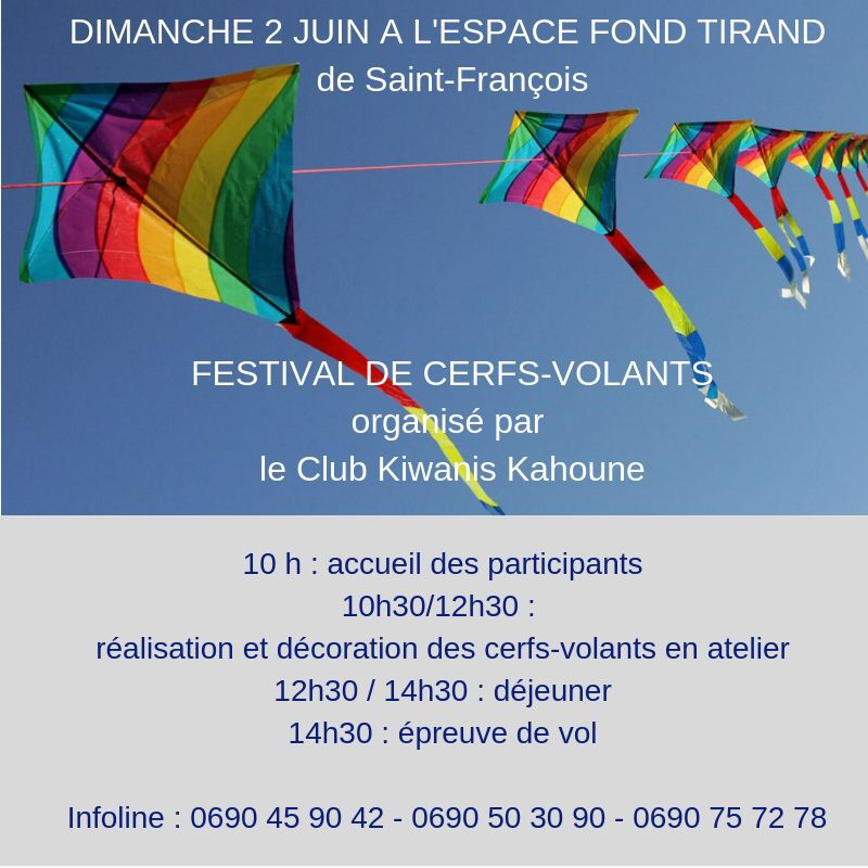 Festival de Cerfs Volants du Kiwanis Kahoune – Saint François – Reporté