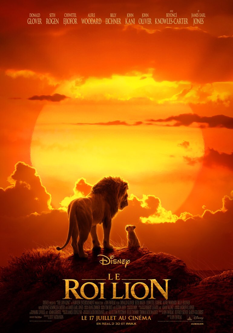 Le Roi Lion , la sortie de la semaine le 19 juillet !