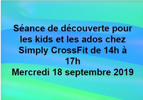 CrossFit pour les kids – 14h à 17h