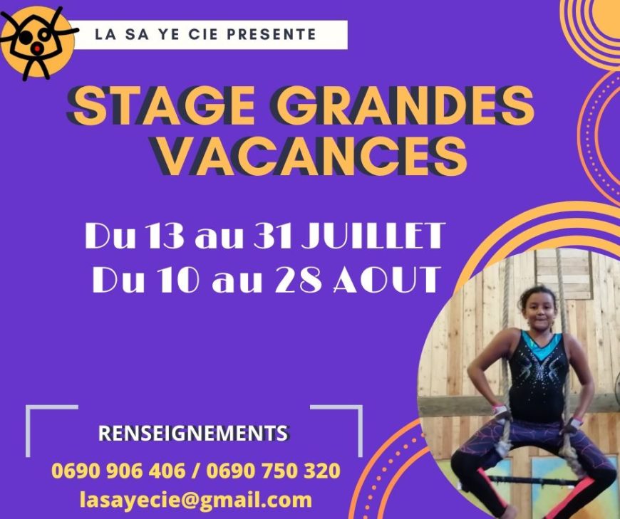 Stage de cirque Juillet et Aout 7-16 ans