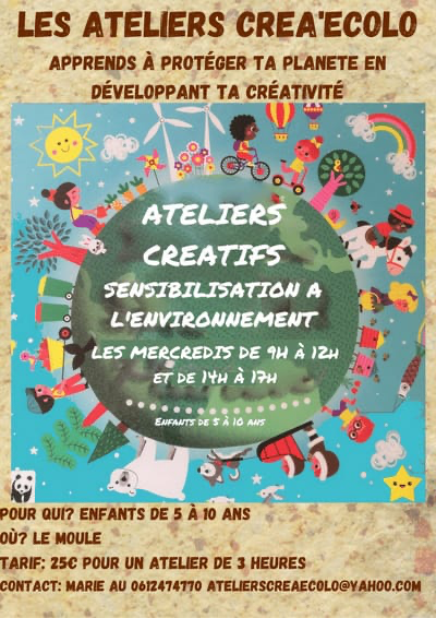 Ateliers de sensibilisation à l environnement avec activité créative: 5 à 10 ans