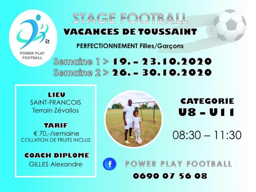 Vacances de Toussaint : Stage de Football