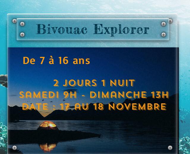 BIVOUAC EXPLORER 7 – 16 ans