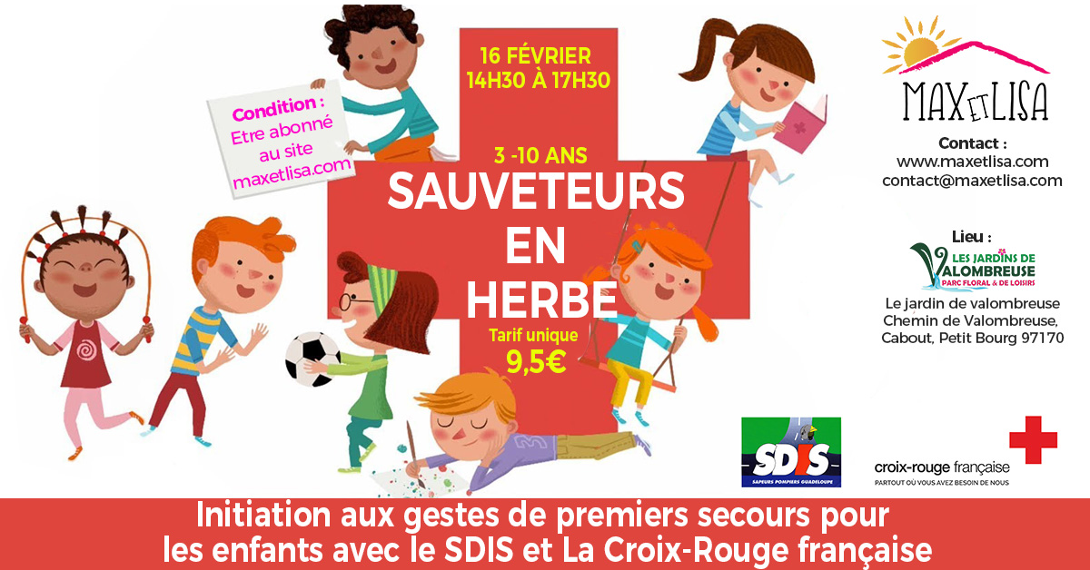 “Sauveteurs en herbe” ou l’initiation aux gestes de premiers secours pour les enfants de 3 à 10 ans