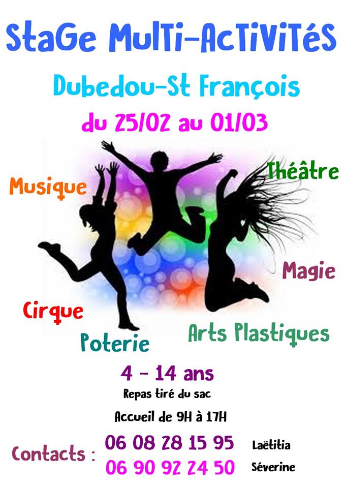 STAGE MULTI ACTIVITÉS  de 3 jours – VACANCES DE CARNAVAL