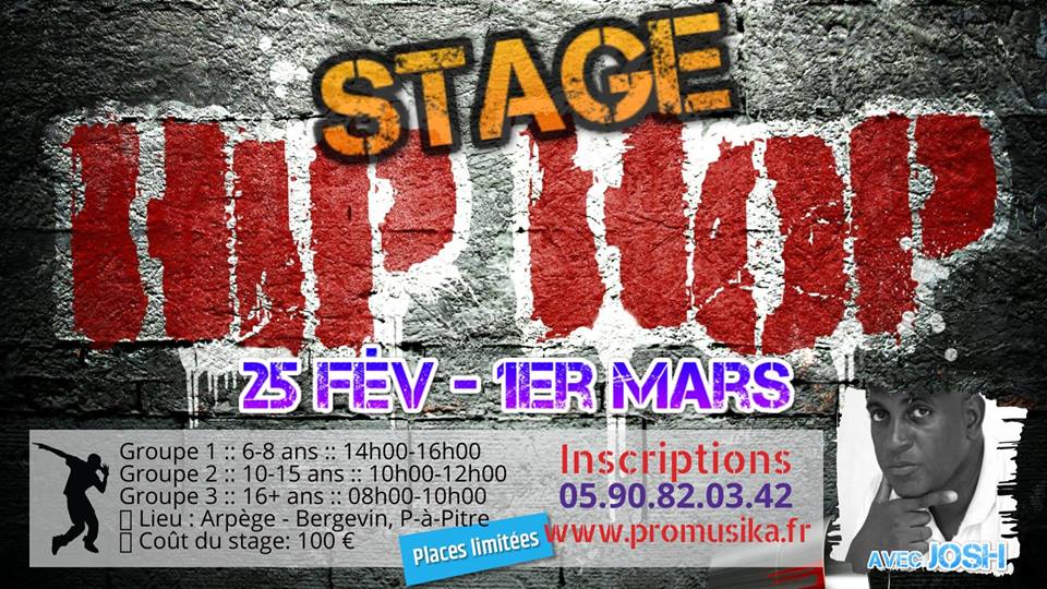 Stage de Hip-Hop 25 fév – 1er mars