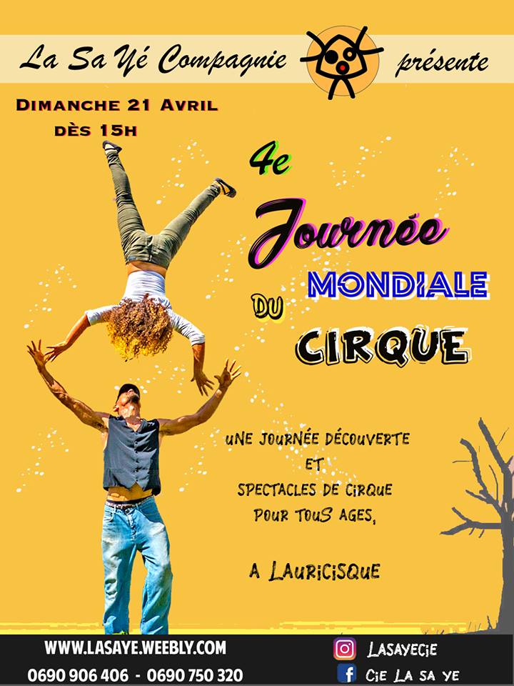 21 AVRIL la 4e JOURNÉE MONDIALE DU CIRQUE