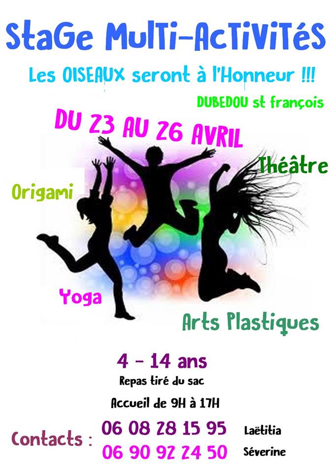 Stage de Pâques Multi activités Saint François -Les oiseaux seront à l’honneur – 4-14 ans