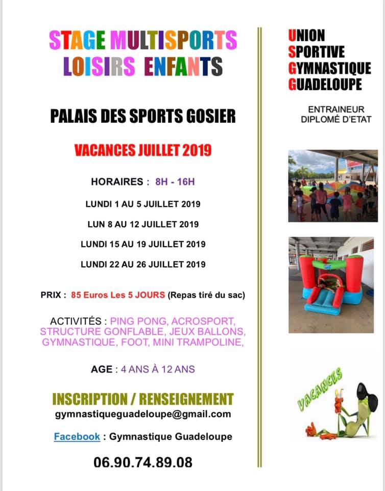 🌟🌟🌟 STAGE MULTISPORTS LOISIRS ENFANTS de 4 à 12 ANS 6JUILLET – AOÛT 2019 😉🌟🌟🌟