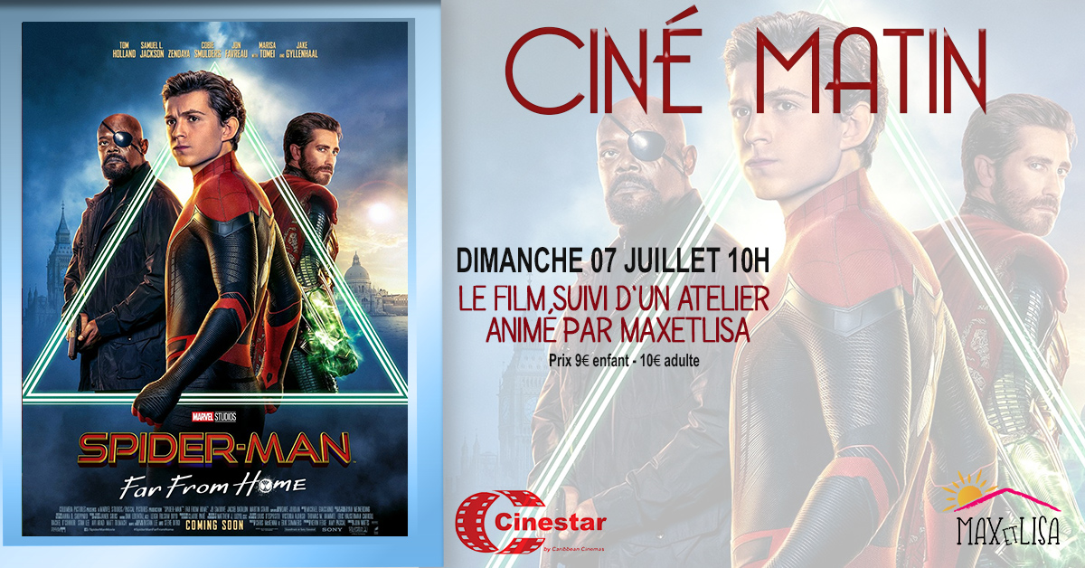 SPIDER-MAN la sortie de la semaine – Gagne ta place pour la séance de ton choix- Dimanche 1 atelier dans la peau de Spider-Man