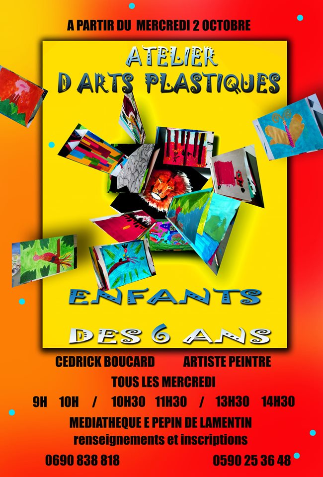 Atelier d’art plastique – Mediathèque du lamentin