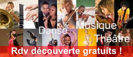 Rendez-vous découverte Musique Danse Théâtre