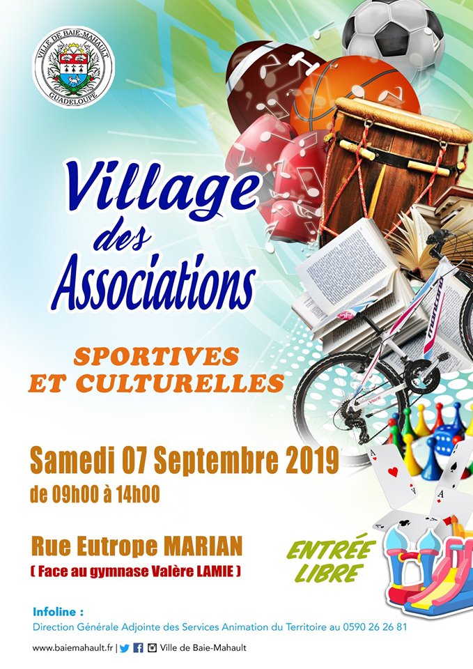 Le Village des associations revient ce Samedi 7 Septembre à Baie-Mahault