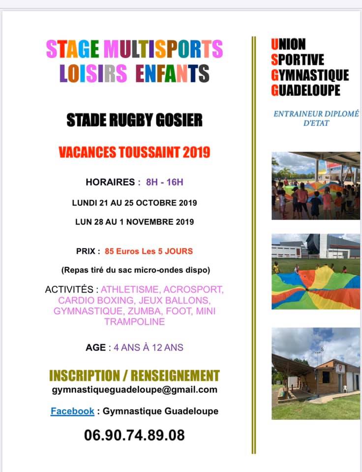 STAGE MULTISPORTS ENFANTS VACANCES TOUSSAINT 2019 🤸🏽‍♂️😉