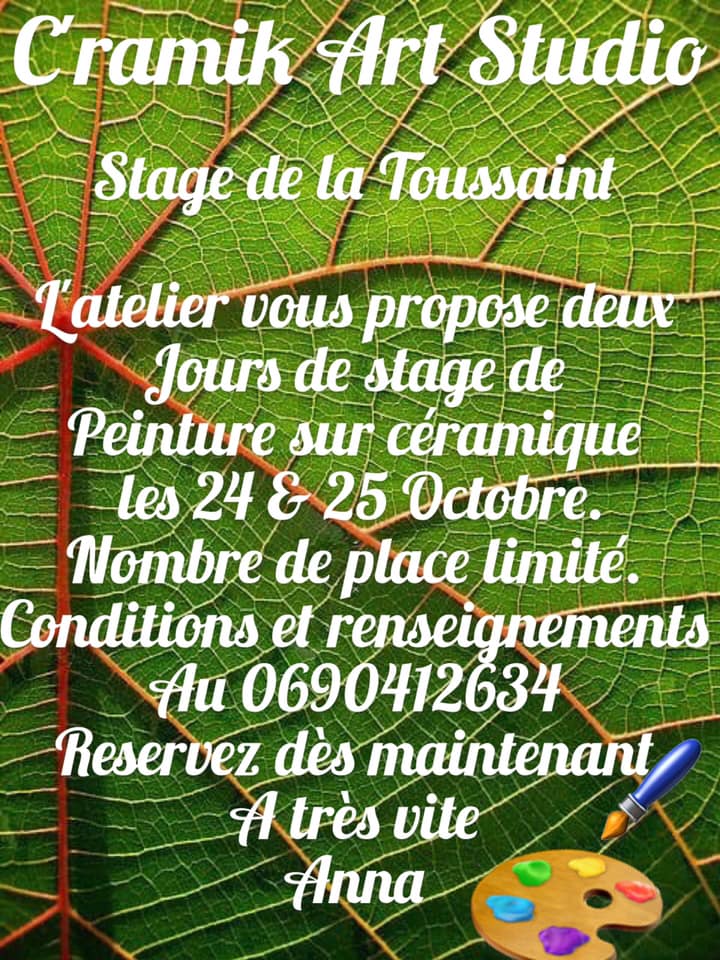 Stage de Toussaint : Peinture sur céramique