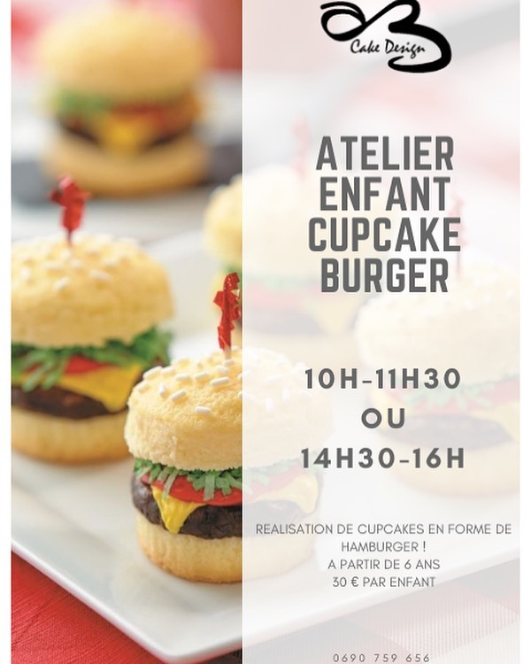 🍔🍟 Atelier cupcake burger🍟🍔: réalisation de cupcake