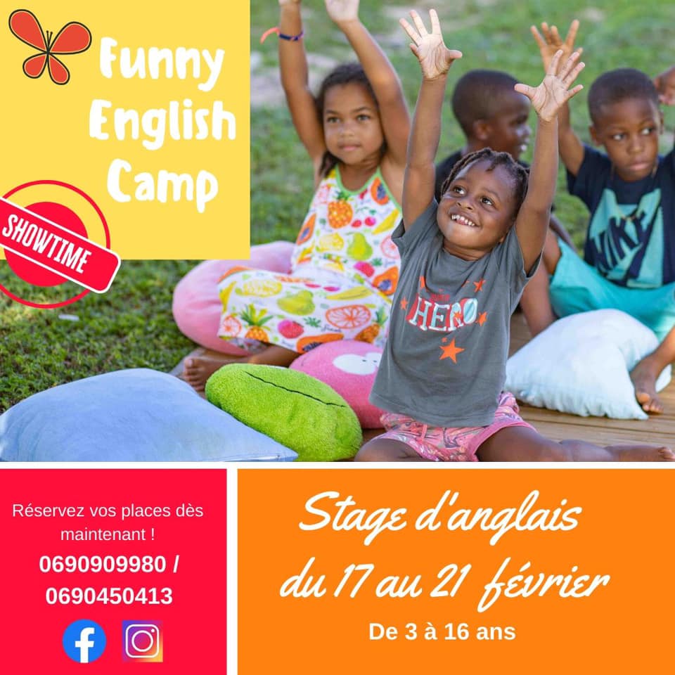 Les vacances de carnaval approchent, le Funny English Camp « Showtime » Le Moule – Gosier- Petit Bourg – Baie Mahault