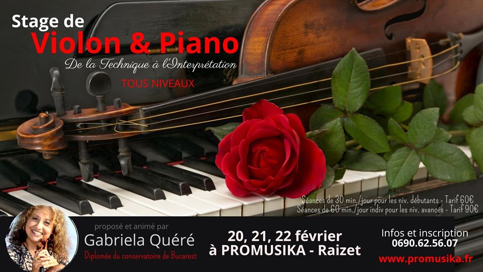 Stage Piano / Violon avec Gabriella Quere