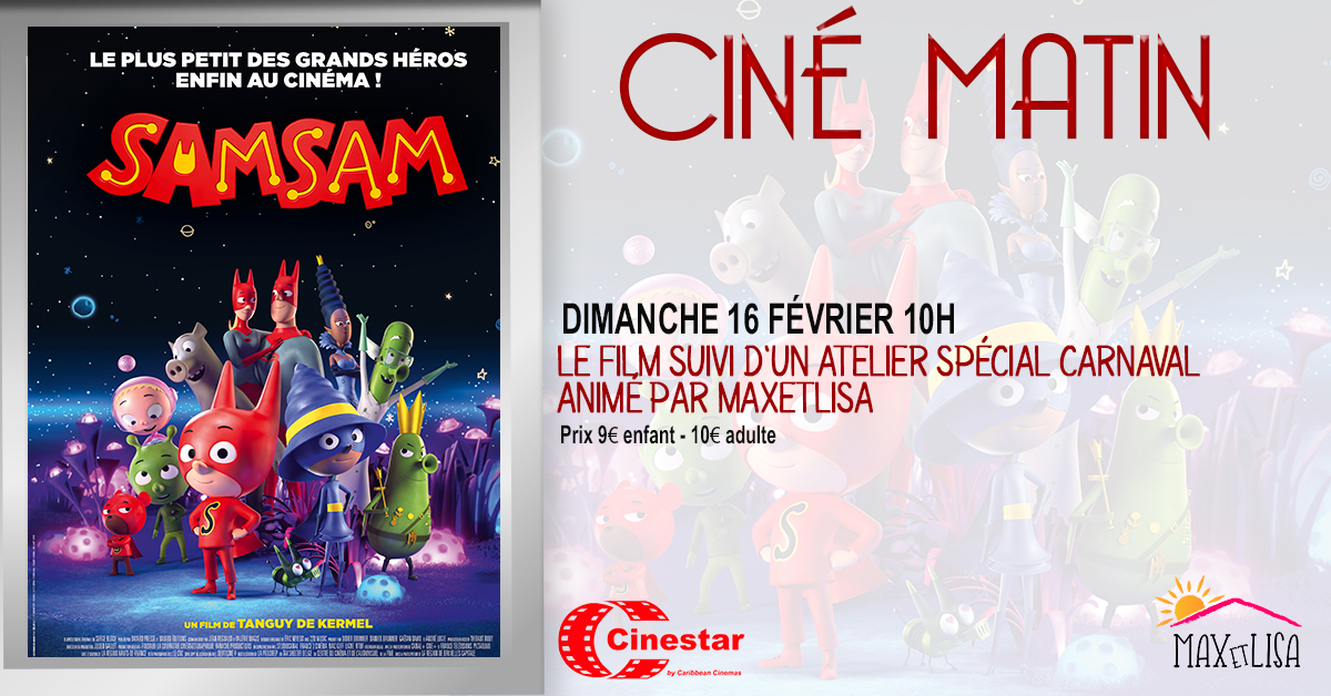 CINE MATIN CARNAVAL: Un film + Un atelier créatif carnaval