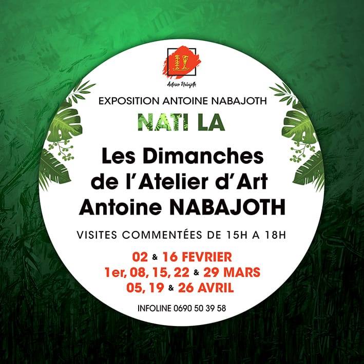 Les Dimanches de l’Atelier d’Art Antoine Nabajoth