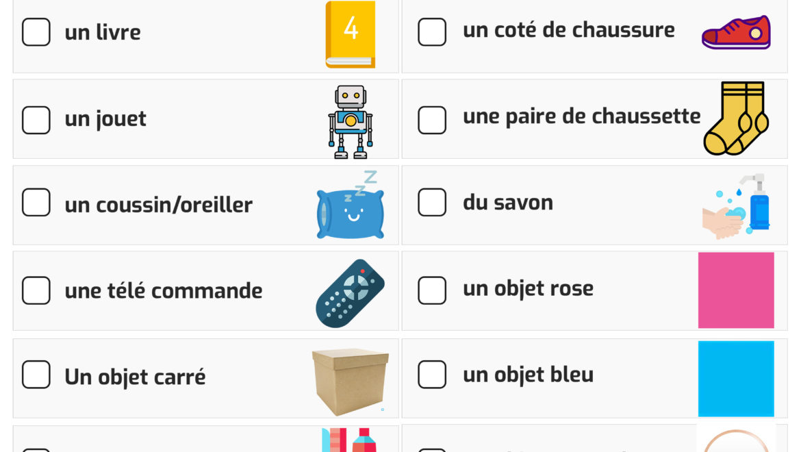 Cherche et trouve à la maison !