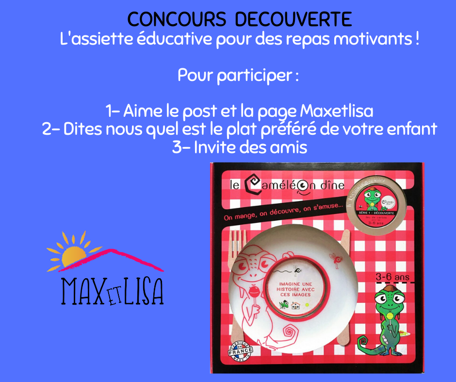 Concours  » Découverte » L’assiette éducative – Maxetlisa janvier 2020