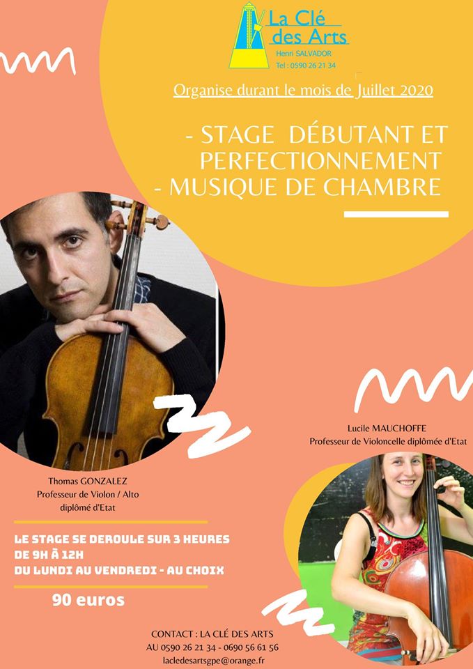 Stages de débutants et de perfectionnement en violon et violoncelle