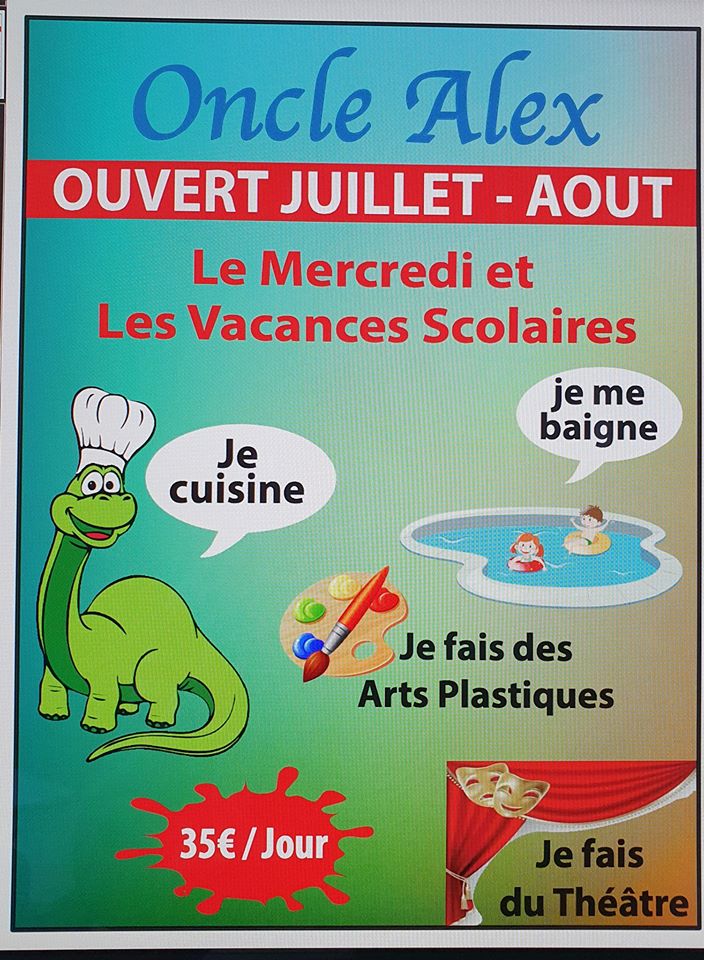 Accueil de loisir Juillet et Aout – Oncle Alex