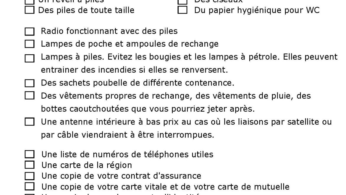 Préparons nos kits cyclone