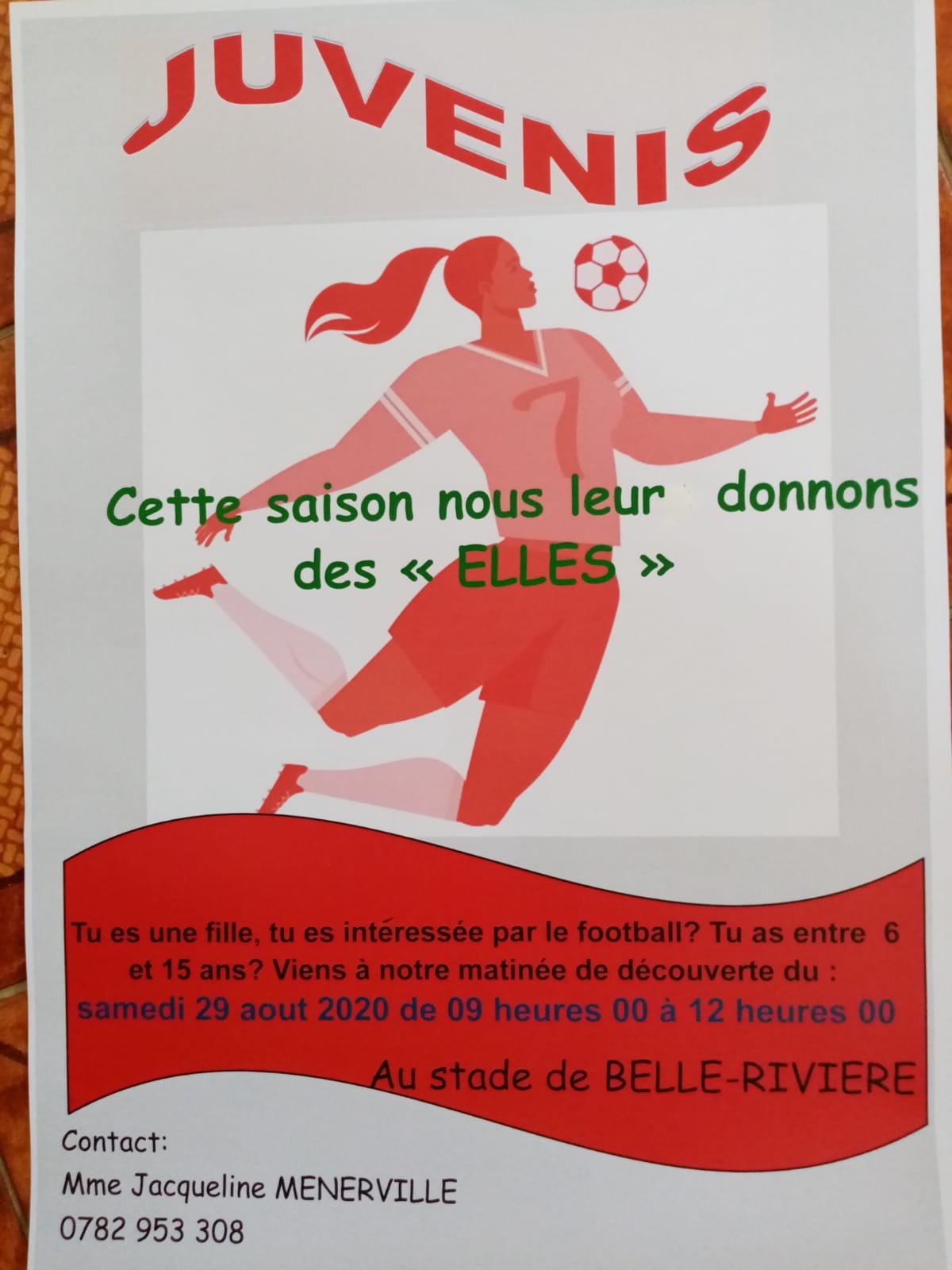 Journée de découverte du foot féminin à Sainte Rose
