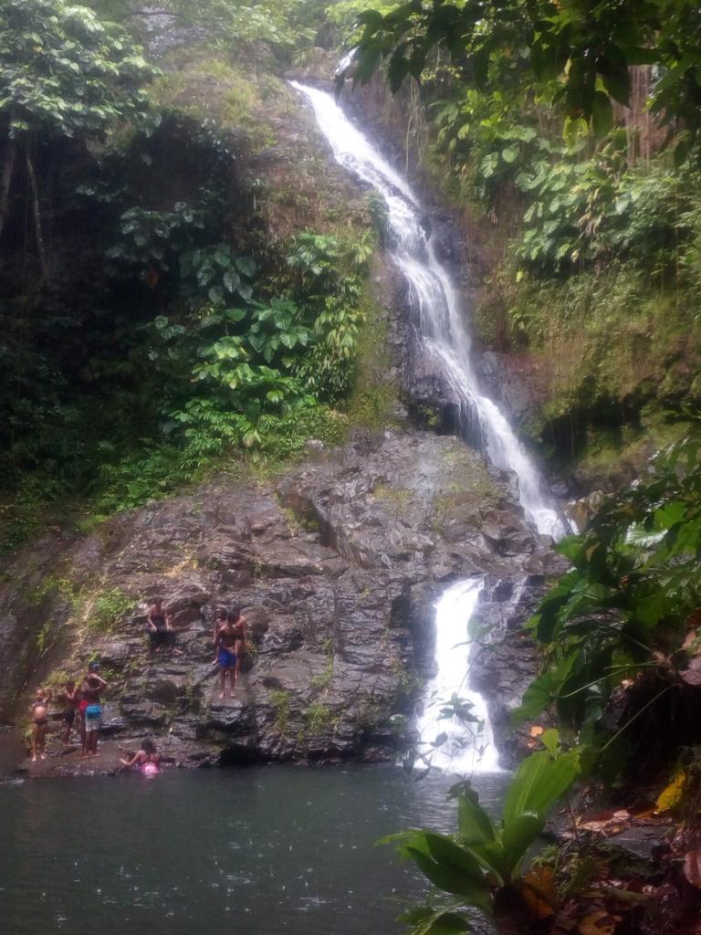 La majestueuse chute, le saut de Bras de Fort à Goyave