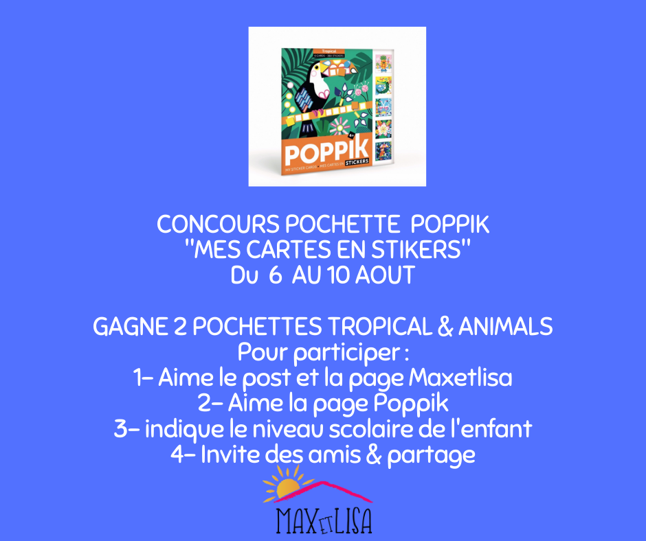 Merci Poppik pour ce concours