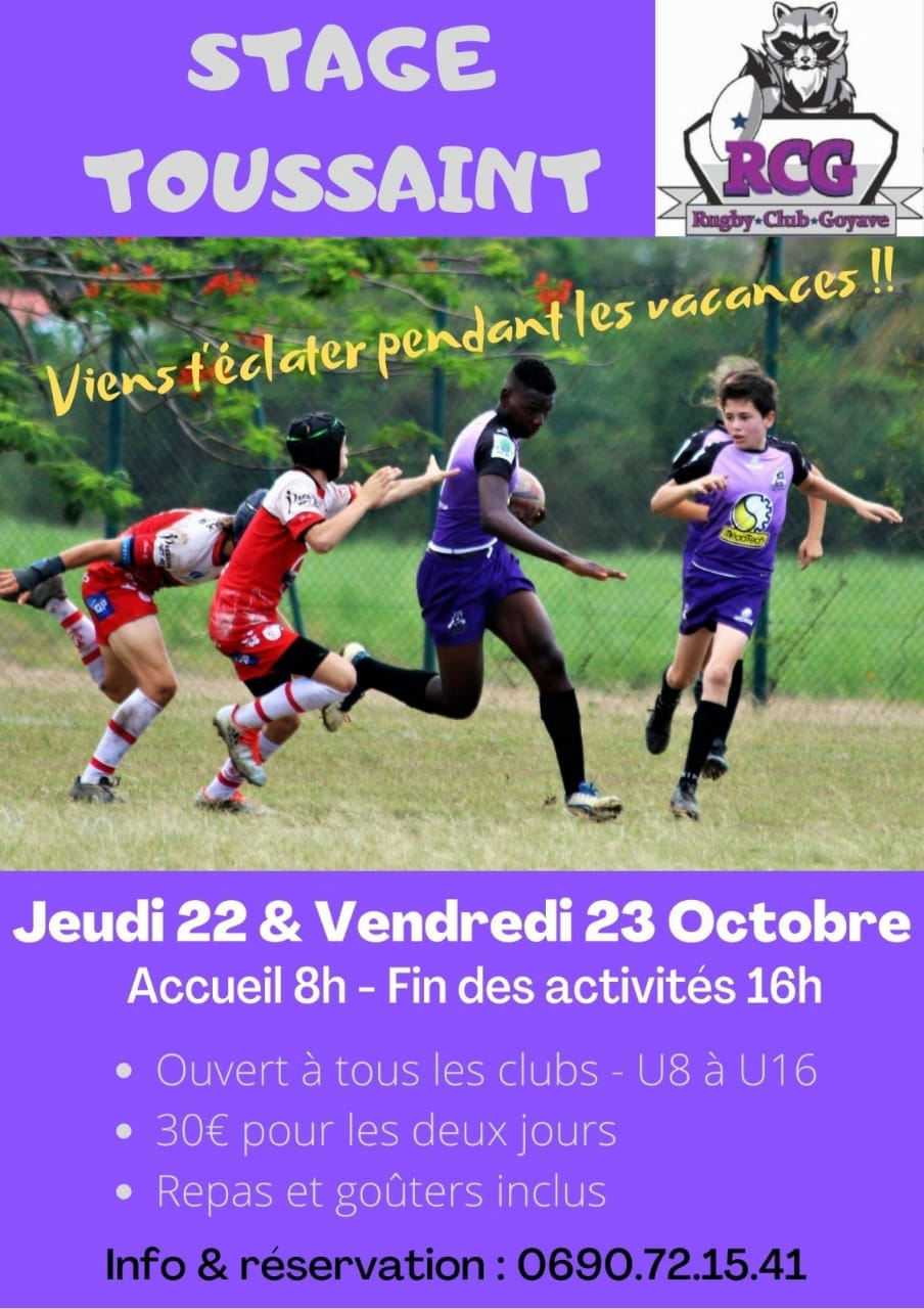 Vacances de Toussaint : Stage de Rugby – Goyave