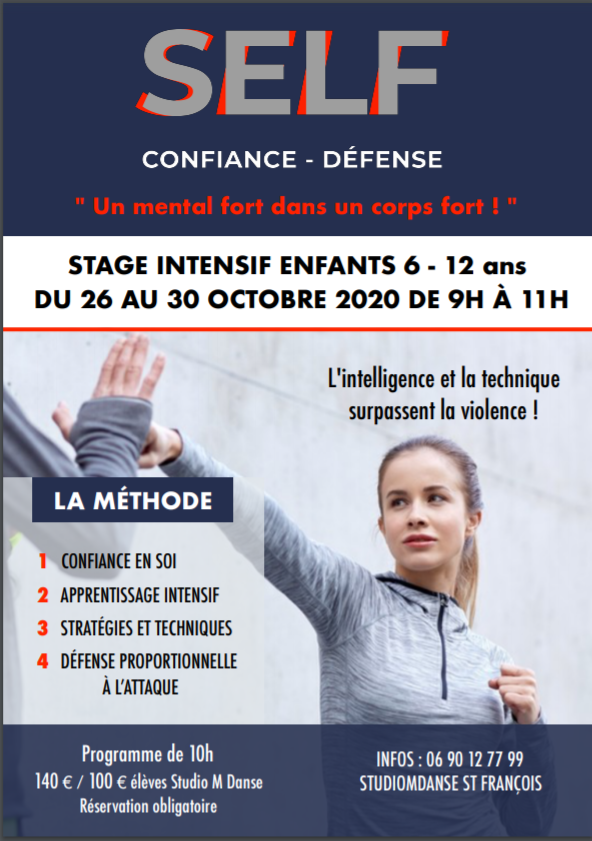 Vacances de Toussaint : Stage de Self Défense 6/12 ans