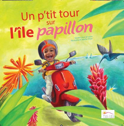 Idée cadeau – Un p’tit tour sur l’île papillon – Livre personnalisé avec la photo et le prénom de l’enfant