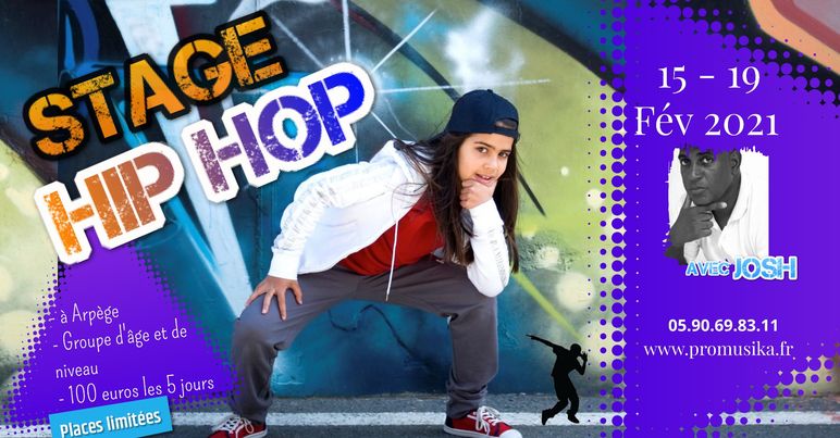 Vacances de carnaval – Stage de HIP-HOP -Pointe à Pitre