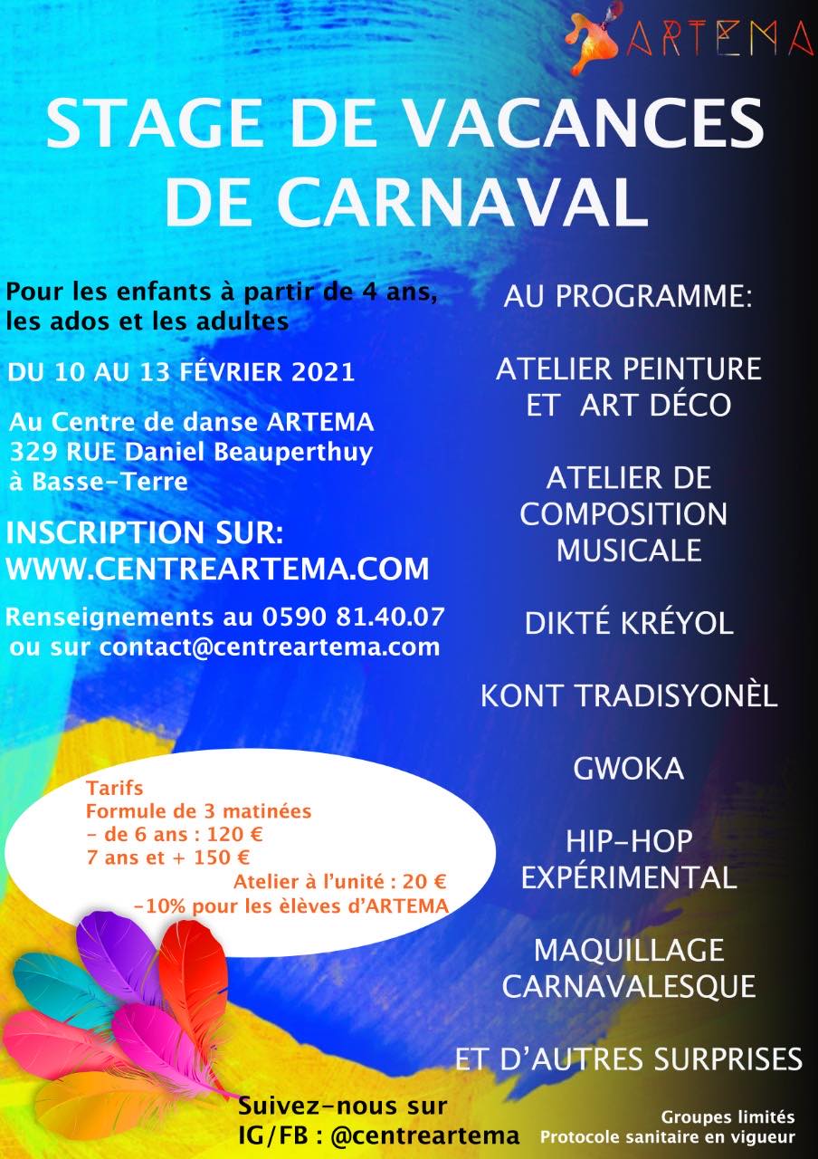 Vacances de Carnaval -Danse – Basse Terre