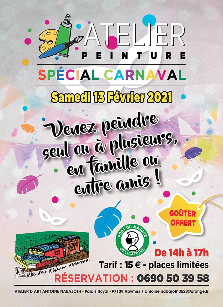 Vacances de Carnaval – Atelier de peinture -Abymes