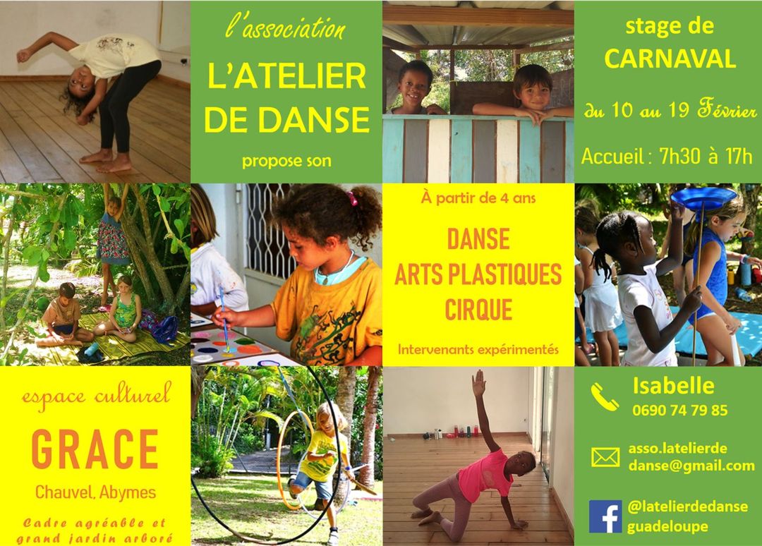 Vacances de carnaval – l’atelier de danse – Abymes à partir de 4 ans