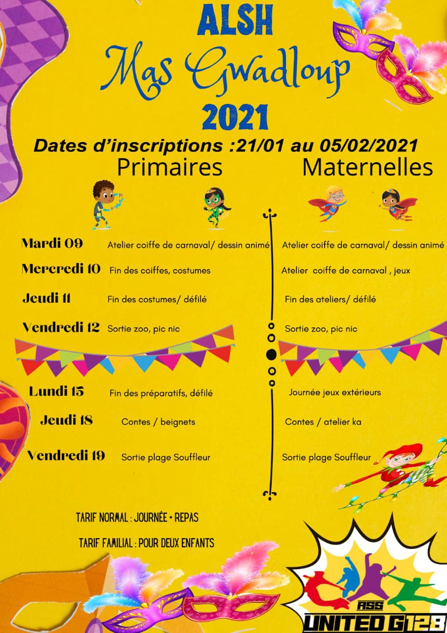 Vacances de Carnaval – Multi activités – Goyave