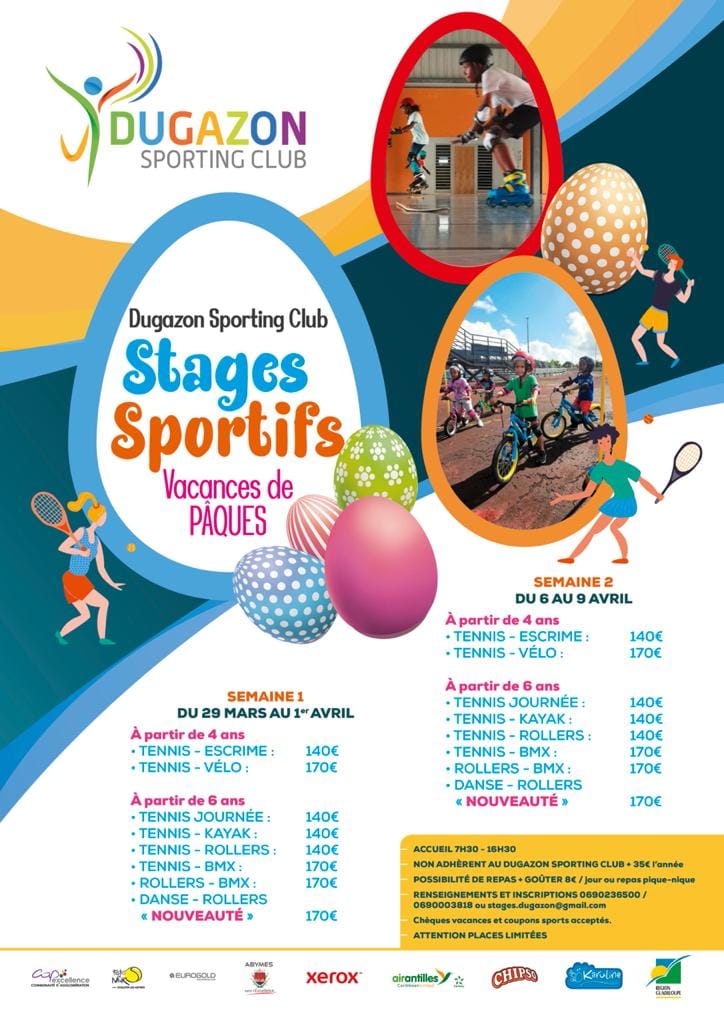 Vacances de Pâques – Stage sportif- Abymes