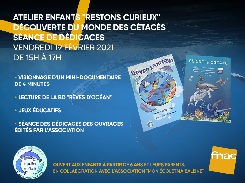 Vacances de Carnaval – Mon Ecole Ma Baleine – FNAC