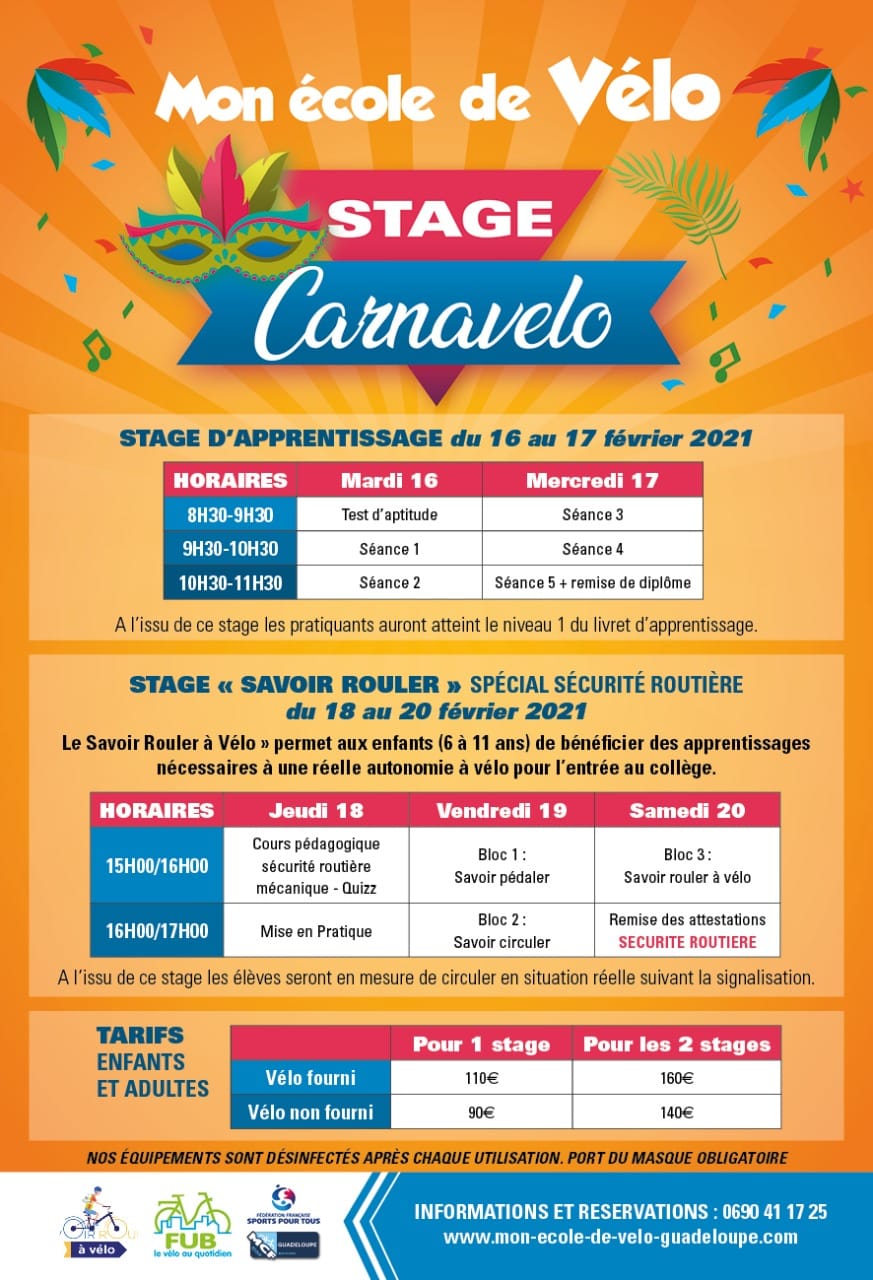 Vacances de carnaval – Carnavelo – Baie Mahault