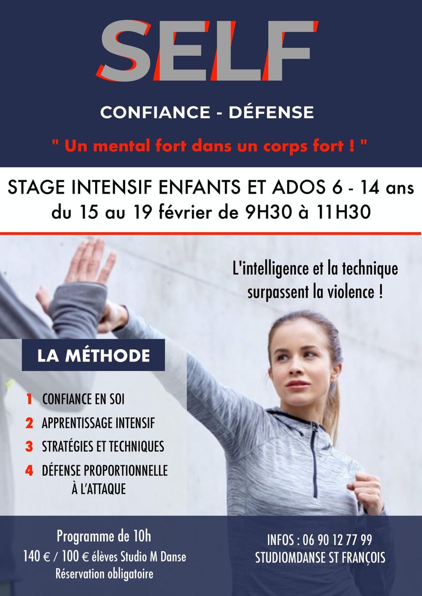 Vacances de carnaval – Stage de confiance en soi- ST François