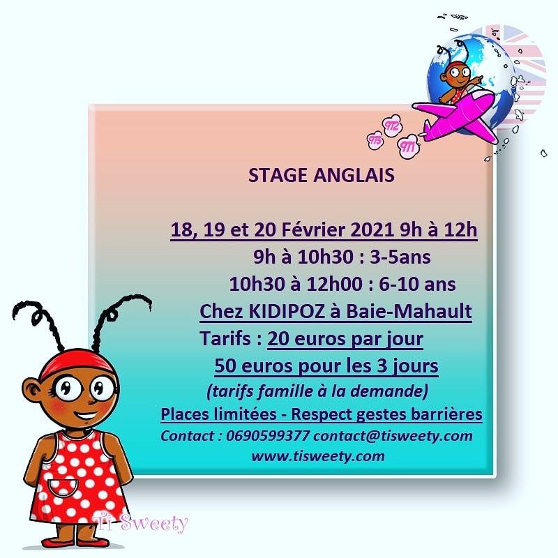 Vacances de carnaval – Stage Anglais – Baie -Mahault