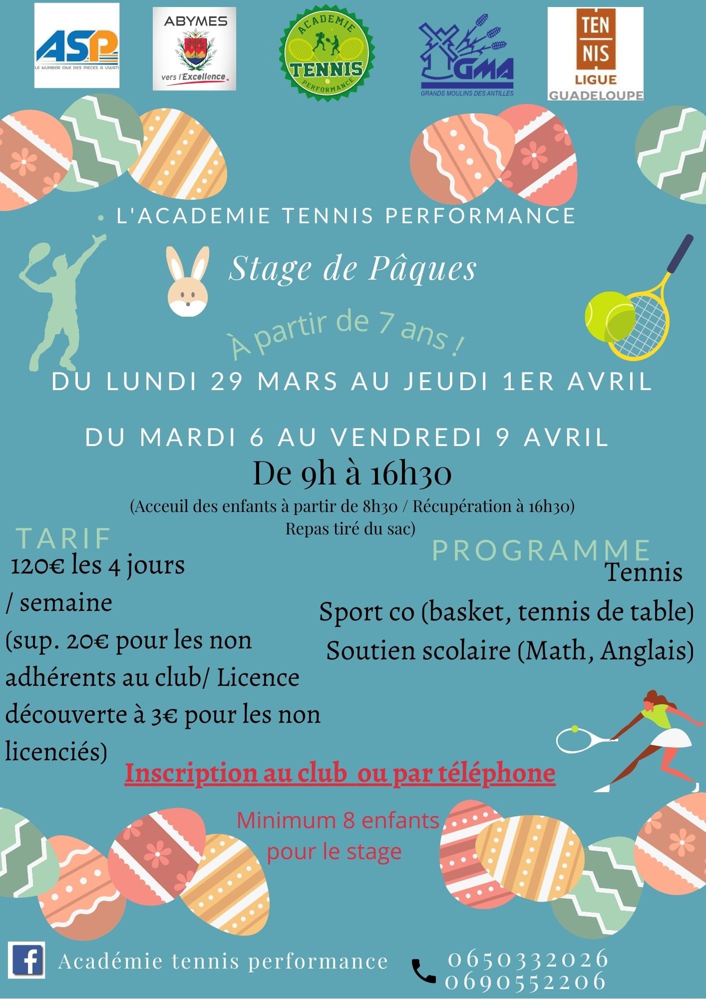 Vacances de Pâques – Tennis – Abymes