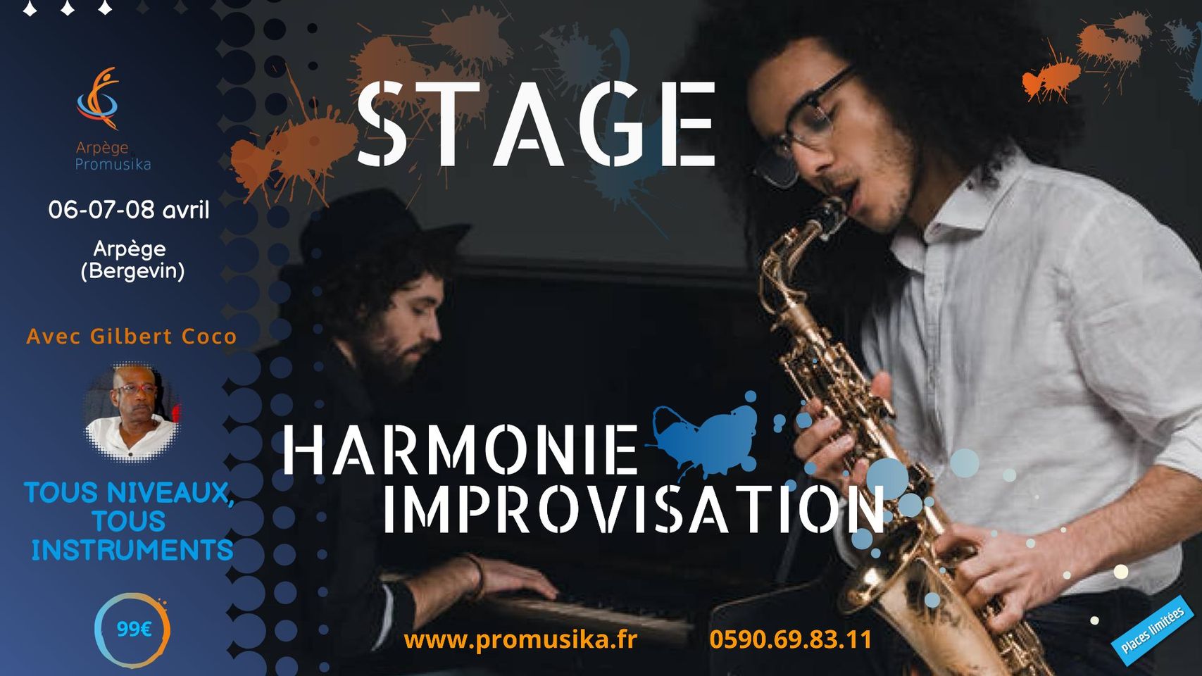 Vacances de Pâques – Stage Harmonie / Improvisation – Bergevin