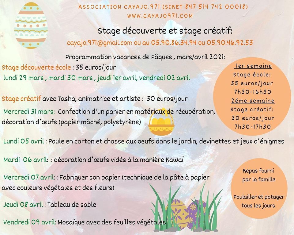 Vacances de Pâques – Multi activités – Petit-Bourg